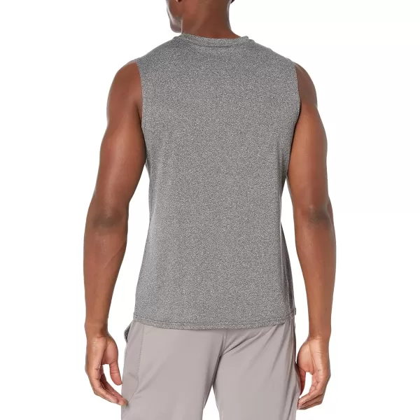 Amazon Essentials Mens Tech Stretch Muscle ShirtBlack Heather