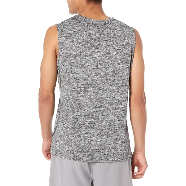 Amazon Essentials Mens Tech Stretch Muscle ShirtGrey Space Dye