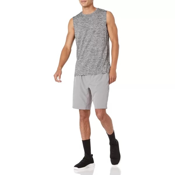 Amazon Essentials Mens Tech Stretch Muscle ShirtGrey Space Dye