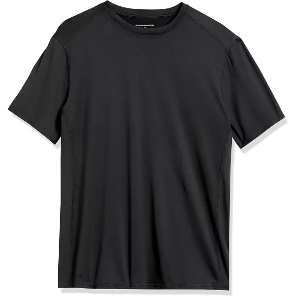 Amazon Essentials Mens Tech Stretch ShortSleeve TShirtBlack