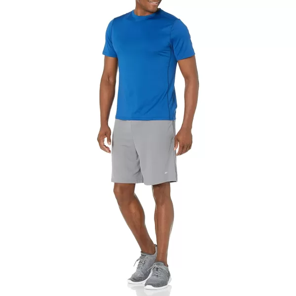 Amazon Essentials Mens Tech Stretch ShortSleeve TShirtBright Blue