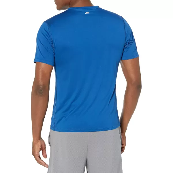 Amazon Essentials Mens Tech Stretch ShortSleeve TShirtBright Blue