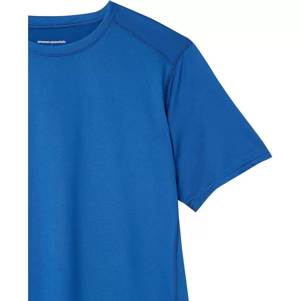 Amazon Essentials Mens Tech Stretch ShortSleeve TShirtBright Blue