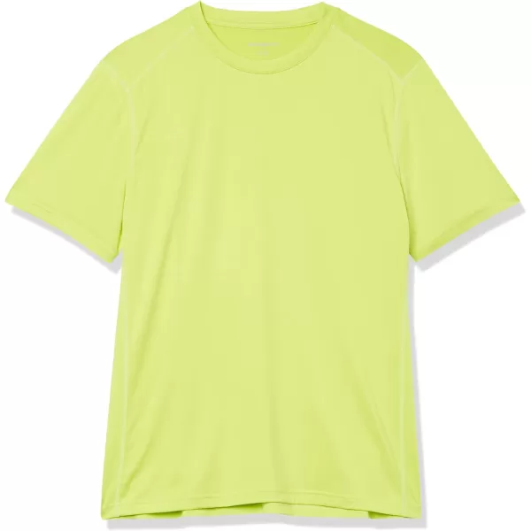 Amazon Essentials Mens Tech Stretch ShortSleeve TShirtLime Green