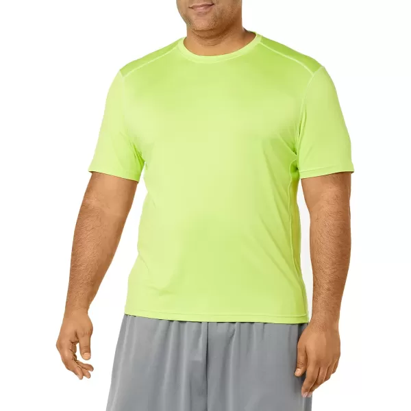 Amazon Essentials Mens Tech Stretch ShortSleeve TShirtLime Green