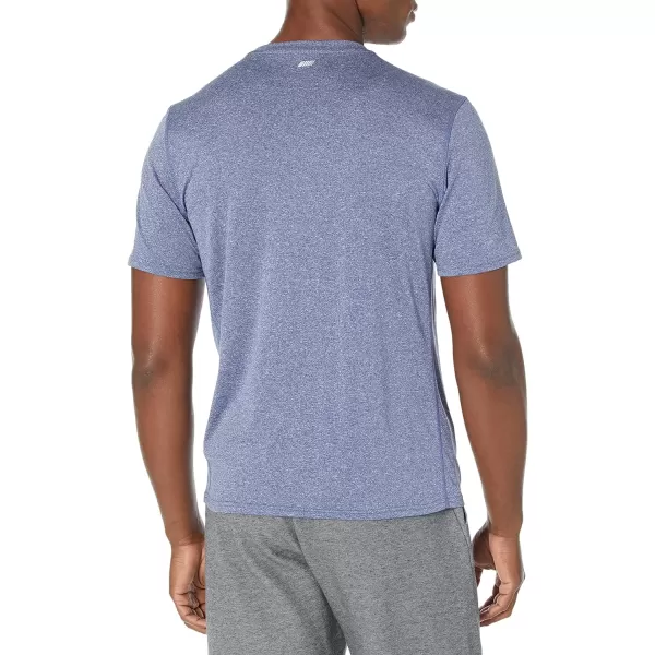 Amazon Essentials Mens Tech Stretch ShortSleeve TShirtNavy Heather