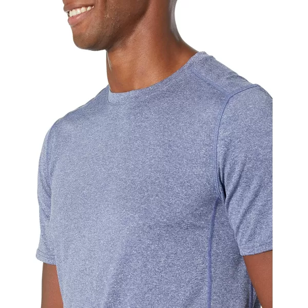 Amazon Essentials Mens Tech Stretch ShortSleeve TShirtNavy Heather