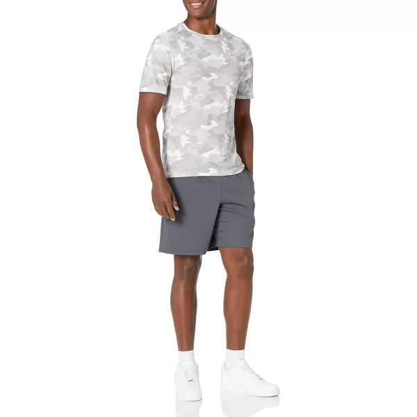 Amazon Essentials Mens Tech Stretch ShortSleeve TShirtWhite Camo