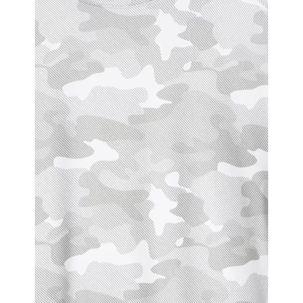 Amazon Essentials Mens Tech Stretch ShortSleeve TShirtWhite Camo