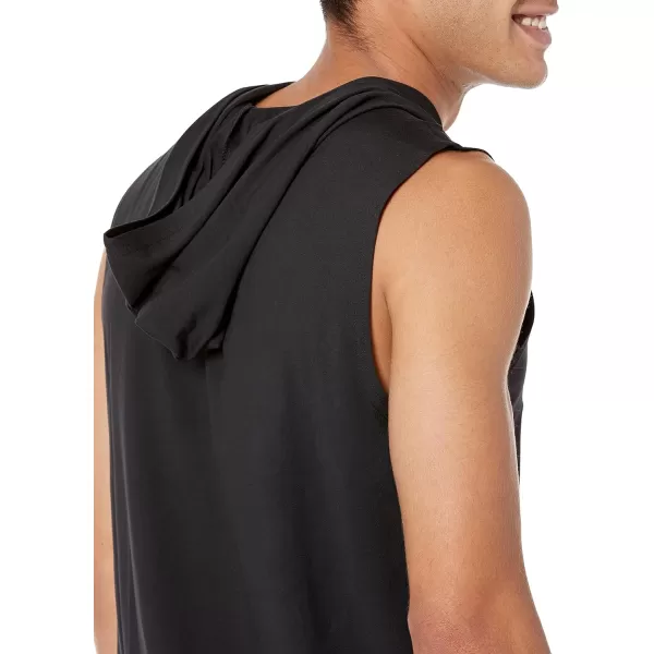 Amazon Essentials Mens Tech Stretch Sleeveless HoodieBlack