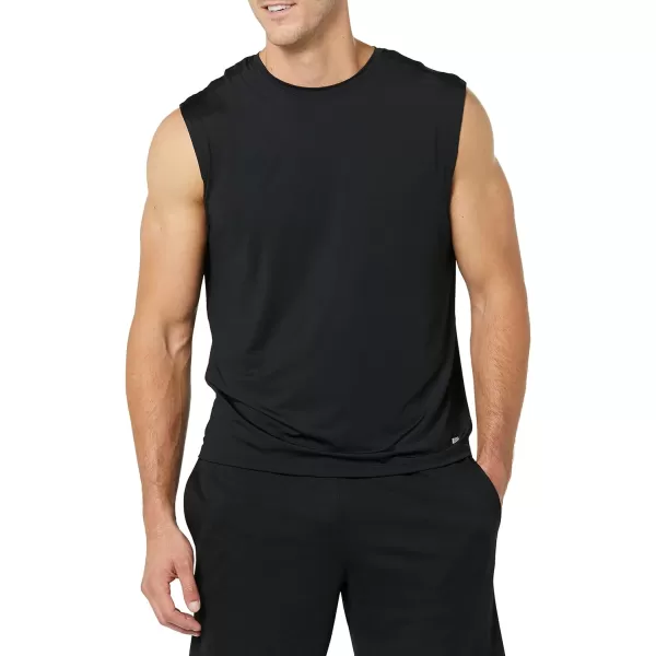 Amazon Essentials Mens Tech Stretch Tank BaselayerBlack