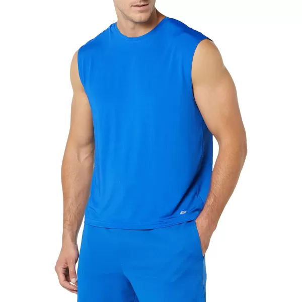 Amazon Essentials Mens Tech Stretch Tank BaselayerBlue