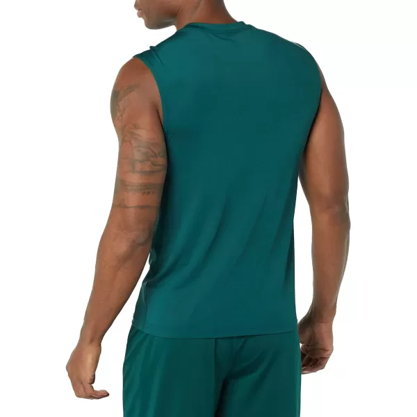 Amazon Essentials Mens Tech Stretch Tank BaselayerDark Green