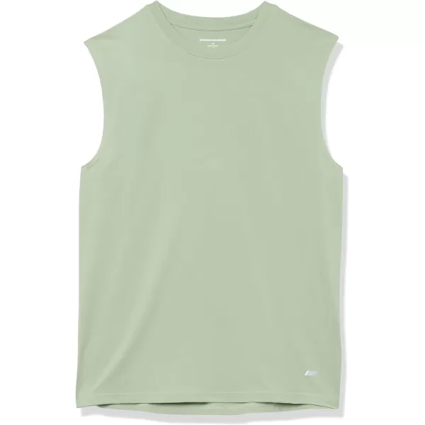 Amazon Essentials Mens Tech Stretch Tank BaselayerSage Green