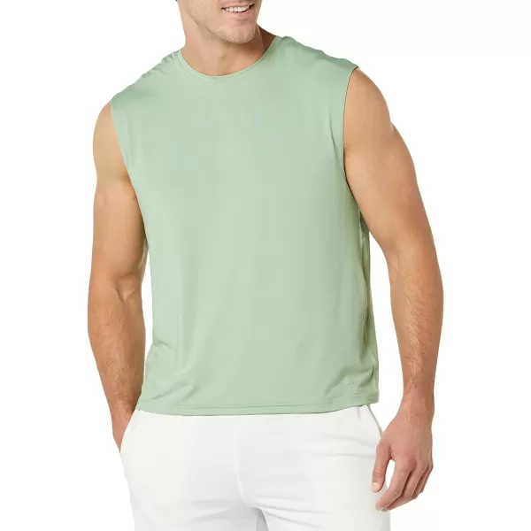 Amazon Essentials Mens Tech Stretch Tank BaselayerSage Green