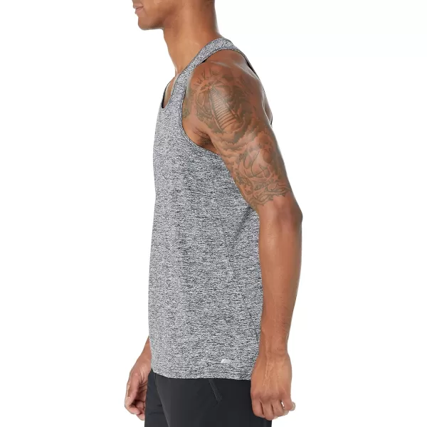Amazon Essentials Mens Tech Stretch Tank TShirtGrey Space Dye