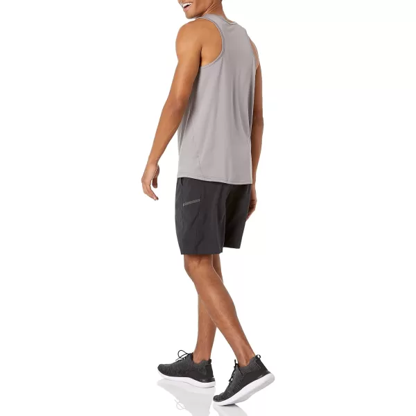 Amazon Essentials Mens Tech Stretch Tank TShirtLight Grey