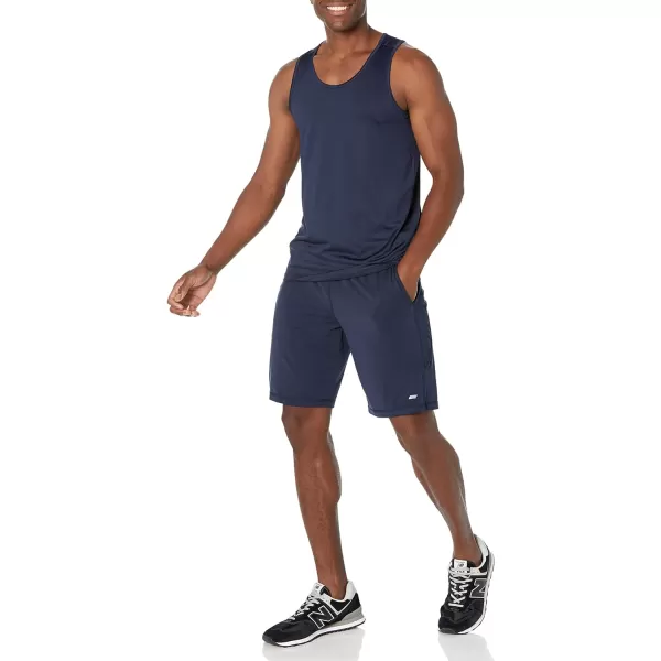 Amazon Essentials Mens Tech Stretch Tank TShirtNavy