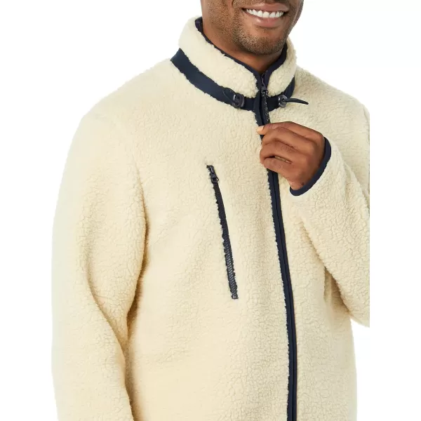 Amazon Essentials Mens Teddy Fleece FullZip JacketBeige