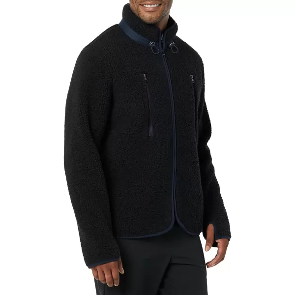 Amazon Essentials Mens Teddy Fleece FullZip JacketBlack