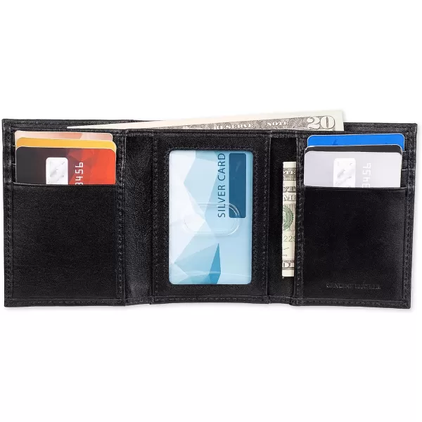 Amazon Essentials Mens Vertical Trifold WalletBlack