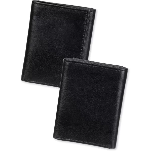 Amazon Essentials Mens Vertical Trifold WalletBlack