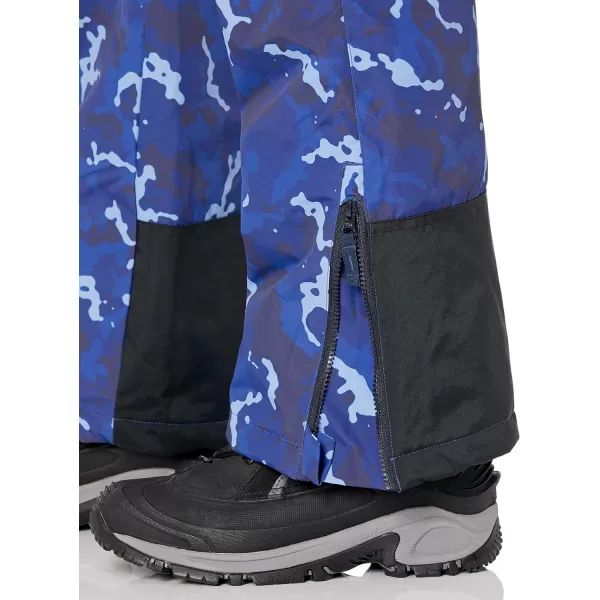 Amazon Essentials Mens WaterResistant Insulated Snow PantBlue Camo