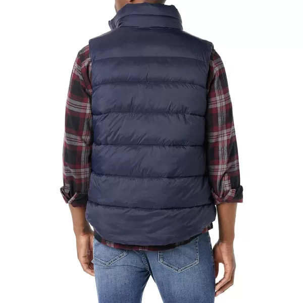 Amazon Essentials Mens WaterResistant SherpaLined Puffer VestNavy