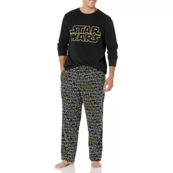 Amazon Essentials Star Wars Family Matching Pajama Sleep SetsAdult Star Wars Logo  Mens Flannel