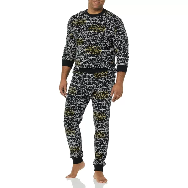 Amazon Essentials Star Wars Family Matching Pajama Sleep SetsAdult Star Wars Logo  Mens Snugfit