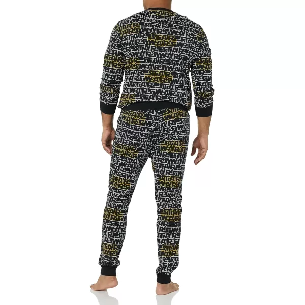 Amazon Essentials Star Wars Family Matching Pajama Sleep SetsAdult Star Wars Logo  Mens Snugfit