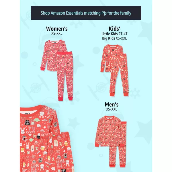 Amazon Essentials Star Wars Holiday Family Pajama SetsAdult Star Wars Holiday  Womens Snugfit