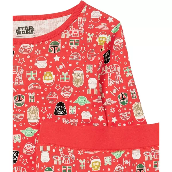 Amazon Essentials Star Wars Holiday Family Pajama SetsAdult Star Wars Holiday  Womens Snugfit