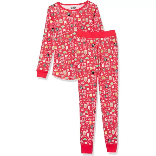 Amazon Essentials Star Wars Holiday Family Pajama SetsAdult Star Wars Holiday  Womens Snugfit