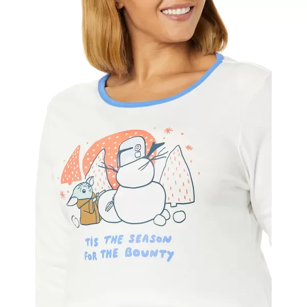 Amazon Essentials Star Wars Holiday Family Pajama SetsAdult Star Wars Mando Winter  Womens Snugfit