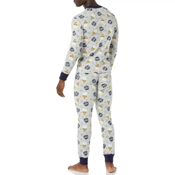 Amazon Essentials Star Wars Holiday Family Pajama SetsAdult Star Wars Winter  Mens Snugfit