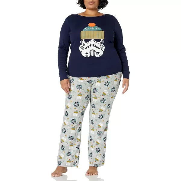 Amazon Essentials Star Wars Holiday Family Pajama SetsAdult Star Wars Winter  Womens