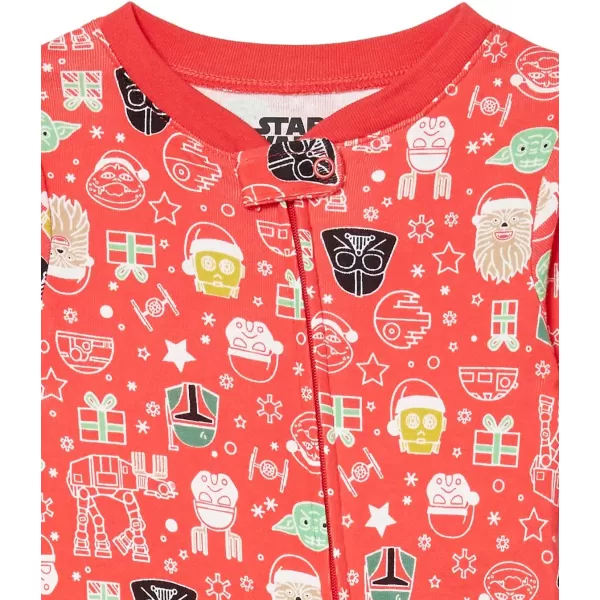 Amazon Essentials Star Wars Holiday Family Pajama SetsKids amp Baby Star Wars Holiday  Footed Sleeper