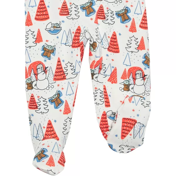 Amazon Essentials Star Wars Holiday Family Pajama SetsKids amp Baby Star Wars Mando Winter  Sleep amp Play