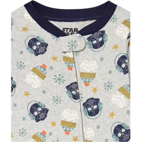 Amazon Essentials Star Wars Holiday Family Pajama SetsKids amp Baby Star Wars Winter  Footed Sleeper