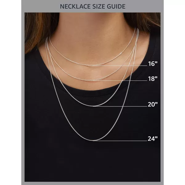 Amazon Essentials Sterling Silver Diamond Cut Rope Chain NecklaceSilver 36