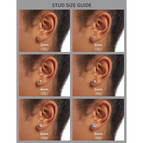 Amazon Essentials Sterling Silver Round Birthstone Stud EarringsCreated OpalOctober