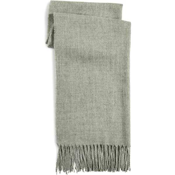 Amazon Essentials Unisex Adults Oversived Woven Scarf with FringeGrey Heather