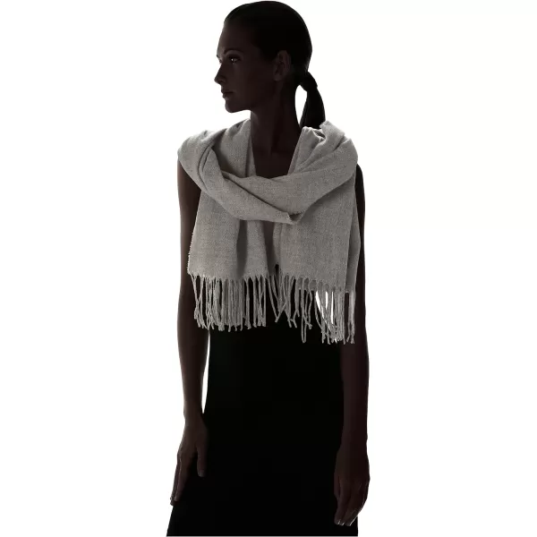 Amazon Essentials Unisex Adults Oversived Woven Scarf with FringeGrey Heather