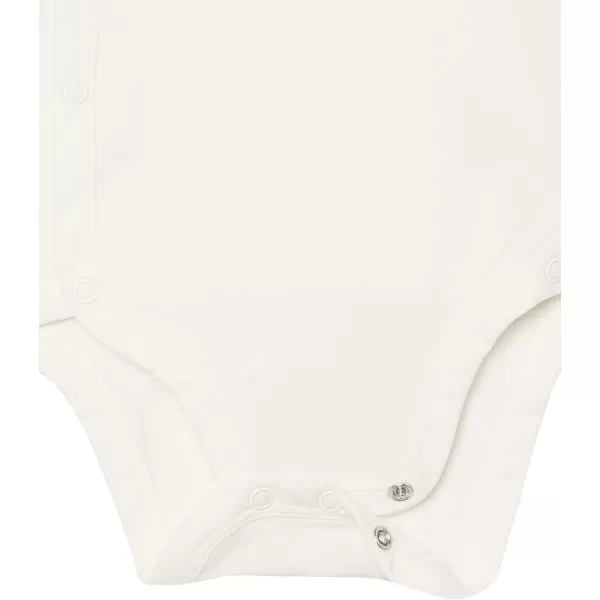 Amazon Essentials Unisex Babies Cotton ShortSleeve Side Snap Bodysuit Previously Amazon Aware Pack of 3Offwhite