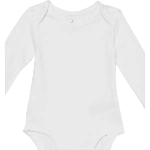 Amazon Essentials Unisex Babies Cotton Stretch Jersey Long Sleeve Bodysuit Previously Amazon Aware Pack of 3White