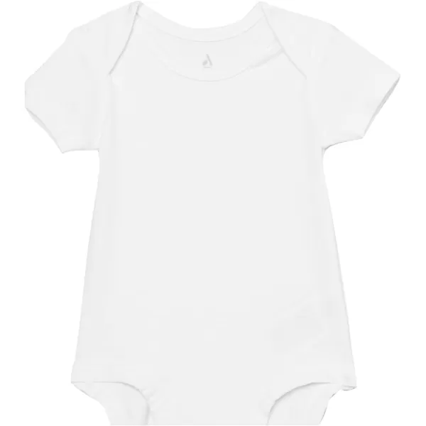 Amazon Essentials Unisex Babies Cotton Stretch Jersey Short Sleeve Bodysuit Previously Amazon Aware Pack of 3White