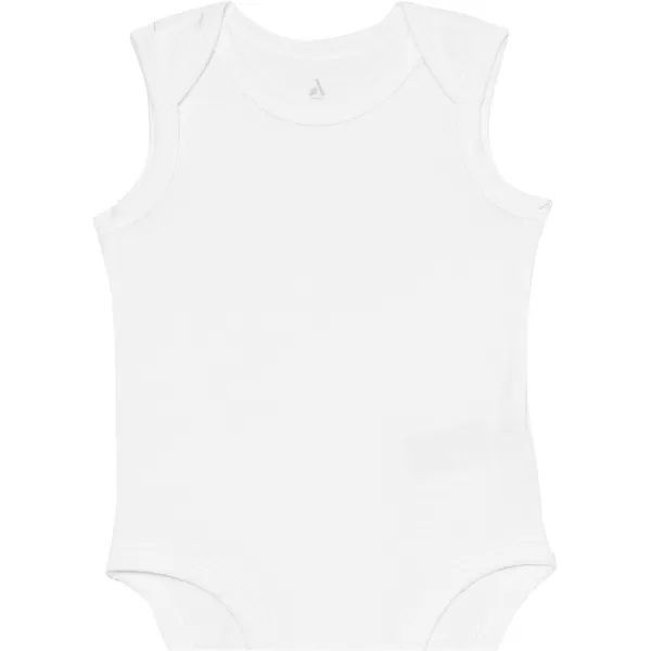 Amazon Essentials Unisex Babies Cotton Stretch Jersey Sleeveless Bodysuit Previously Amazon Aware Pack of 3White