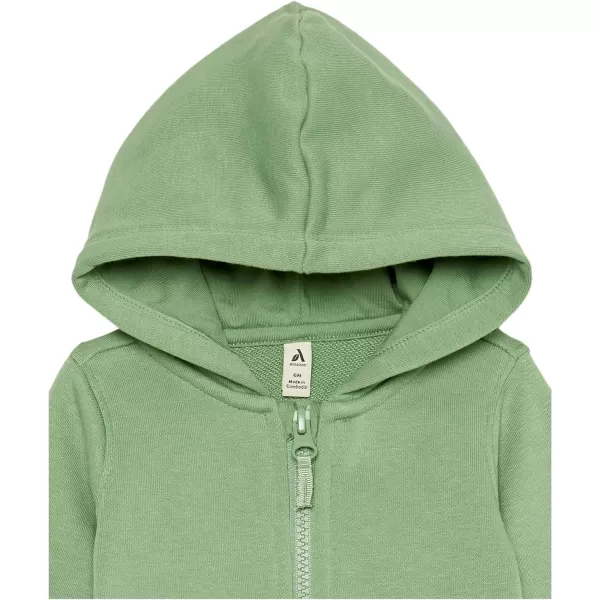 Amazon Essentials Unisex Babies French Terry ZipUp Hoodie Previously Amazon AwareSage Green