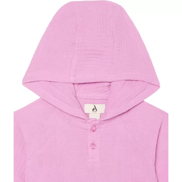 Amazon Essentials Unisex Babies Organic Cotton Gauze Hoodie Previously Amazon AwareLilac